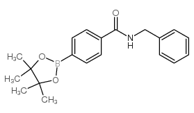 4-(苯甲基氨酰基)苯硼酸频哪酯结构式