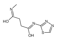 N-methyl-N'-(1,3,4-thiadiazol-2-yl)butanediamide结构式