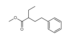 methyl 2-ethyl-4-phenylbutylate结构式