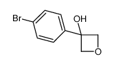 3-(4-溴苯基)氧杂环丁烷-3-醇结构式