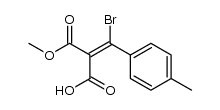 (Z)-3-bromo-2-(methoxycarbonyl)-3-(p-tolyl)acrylic acid Structure