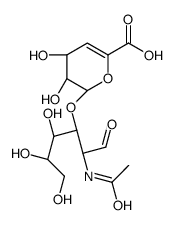 2-acetamido-2-deoxy-3-O-(gluco-4-enepyranosyluronic acid)glucose结构式