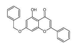 7-(benzyloxy)-5-hydroxy-2-phenyl-4H-chromen-4-one结构式