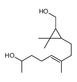 8-[3-(hydroxymethyl)-2,2-dimethylcyclopropyl]-6-methyloct-5-en-2-ol Structure