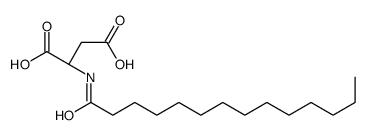 (2S)-2-(tetradecanoylamino)butanedioic acid结构式