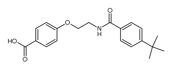 4-[2-(4-tert-Butylbenzamido)ethoxy]benzoic acid结构式