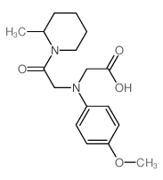 {(4-Methoxyphenyl)[2-(2-methylpiperidin-1-yl)-2-oxoethyl]amino}acetic acid Structure