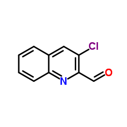 3-氯喹啉-2-甲醛结构式