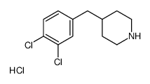 4-(3,4-二氯苄基)哌啶盐酸盐结构式