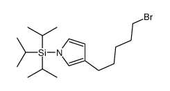 [3-(5-bromopentyl)pyrrol-1-yl]-tri(propan-2-yl)silane Structure