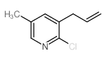 3-烯丙基-2-氯-5-甲基吡啶结构式