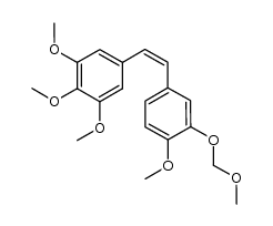 (Z)-1,2,3-trimethoxy-5-(4-methoxy-3-(methoxymethoxy)styryl)benzene Structure