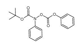 tert-butyl N-phenyl-N-(phenoxycarbonyloxy)carbamate结构式