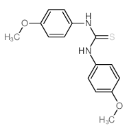 1,3-双(4-甲氧基苯基)硫脲结构式