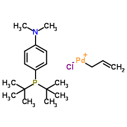 Allyl(chloro)[di-tert-butyl(4-dimethylaminophenyl)phosphine]palladium(II)结构式
