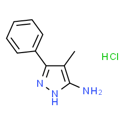 4-甲基-3-苯基-1h-吡唑-5-胺盐酸盐结构式