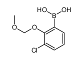 (3-氯-2-(甲氧基甲氧基)苯基)硼酸结构式