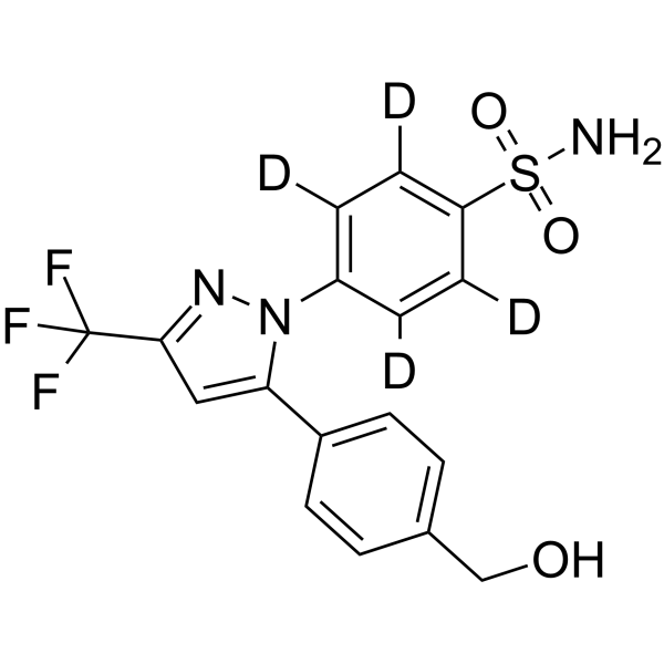 Hydroxy Celecoxib-d4 Structure