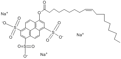 8-油酰氧芘-1,3,6-三磺酸三钠盐结构式
