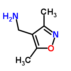 (3,5-二甲基异恶唑-4-基)甲胺结构式