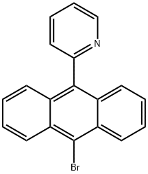 2-(10-bromoanthracen-9-yl)pyridine Structure