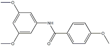 N-(3,5-Dimethoxyphenyl)-4-methoxybenzamide Structure