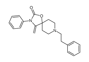 4-methylidene-3-phenyl-8-(2-phenylethyl)-1-oxa-3,8-diazaspiro[4.5]decan-2-one Structure