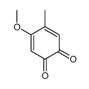 4-methoxy-5-methylcyclohexa-3,5-diene-1,2-dione结构式