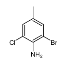 2-bromo-6-chloro-4-methylaniline Structure