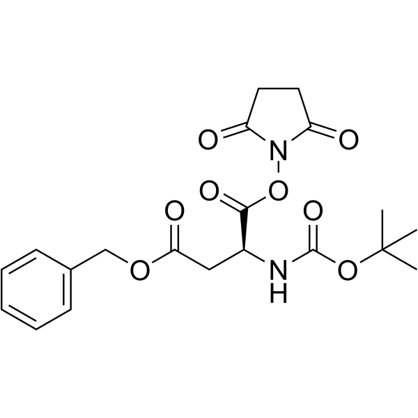 Boc-L-天门冬氨酸苄酯-Osu结构式