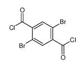 2,5-dibromobenzene-1,4-dicarbonyl chloride结构式