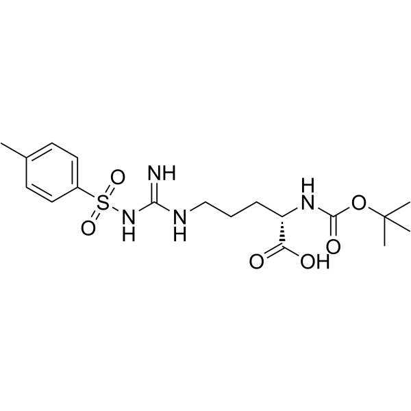 叔丁氧羰基-甲苯磺酰基-精氨酸结构式
