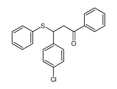3-(4-chlorophenyl)-1-phenyl-3-phenylsulfanylpropan-1-one Structure