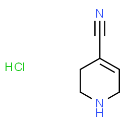 1,2,3,6-四氢吡啶-4-甲腈盐酸盐结构式