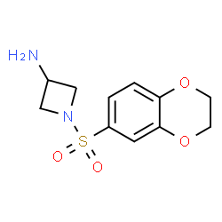 1-(2,3-Dihydro-1,4-benzodioxin-6-ylsulfonyl)-3-azetidinamine Structure