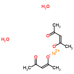 乙酰丙酮镍二水合物结构式