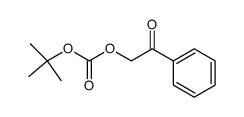 phenacyl tert-butyl carbonate Structure