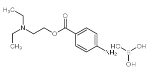 2-(diethylamino)ethyl 4-aminobenzoate,oxoborinic acid Structure