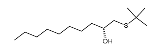 (R)-1-(tert-butylthio)decan-2-ol结构式
