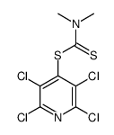 (2,3,5,6-tetrachloropyridin-4-yl) N,N-dimethylcarbamodithioate结构式