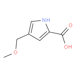 4-(甲氧基甲基)-1H-吡咯-2-羧酸结构式