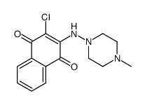 2-chloro-3-[(4-methylpiperazin-1-yl)amino]naphthalene-1,4-dione结构式