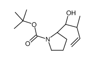 (2S,1’R,2’S)-N-(叔丁氧基羰基)-2-(1’-羟基-2’-甲基-3’-丁烯)-吡咯烷结构式