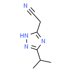 1H-1,2,4-Triazole-3-acetonitrile,5-(1-methylethyl)-(9CI)结构式