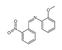 N-(2-methoxyphenyl)-1-(2-nitrophenyl)methanimine结构式