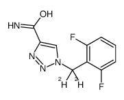 1-[dideuterio-(2,6-difluorophenyl)methyl]triazole-4-carboxamide结构式
