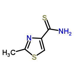 2-甲基-1,3-硫二唑-4-硫代酰胺结构式