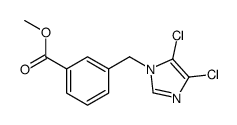 3-(4,5-二氯咪唑-1-基甲基)苯甲酸甲酯结构式