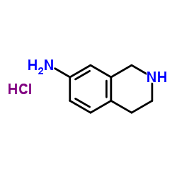 1,2,3,4-四氢-7-异喹啉胺盐酸盐结构式