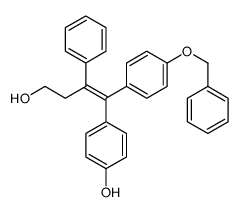 (E)-γ-[(4-Hydroxyphenyl)[4-(phenylmethoxy)phenyl]methylene]benzenepropanol Structure